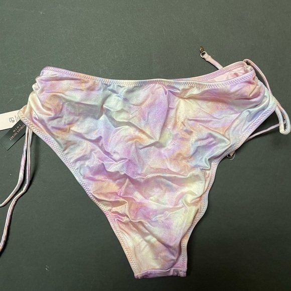 Victoria’s Secret Lilac Cotton Candy Side Tie High Waisted Bikini Bottom, M - Picture 4 of 6